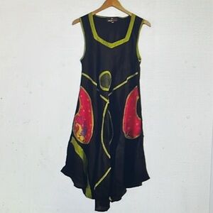 NWT Junglee Billee contemporary boho a-line dress M-L